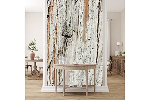 Glücksvilla - Fototapete, selbstklebend (120 x 300 cm (BxH) - div. Maße - Vlies-Tapete XXL Wand-Deko - Holz-Details 3 - Frankreich Deko Natur Baum Holzwand Holz-Optik Fotografie x von Glücksvilla