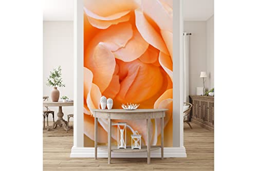 Glücksvilla - Fototapete, selbstklebend (120 x 300 cm BxH) - div. Maße - Vlies-Tapete - Wand-Deko - Rosen-Blüte Rosentraum 2 - florale Fotografie Blume Garten-Pflanze Natur Botanik x von Glücksvilla