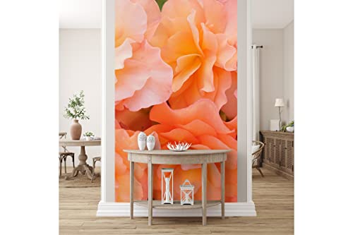 Glücksvilla - Fototapete, selbstklebend (120 x 300 cm BxH) - div. Maße - Vlies-Tapete - Wand-Deko - Rosen-Blüte Rosentraum 5 - florale Fotografie Blume Garten-Pflanze Natur Botanik x von Glücksvilla