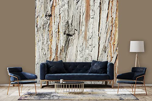 Glücksvilla - Fototapete, selbstklebend (240 x 250 cm (BxH) - div. Maße - Vlies-Tapete XXL Wand-Deko - Holz-Details 3 - Frankreich Deko Natur Baum Holzwand Holz-Optik Fotografie x von Glücksvilla