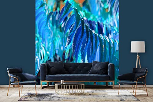 Glücksvilla - Fototapete, selbstklebend (240 x 250 cm BxH) - div. Maße - Vlies-Tapete XXL moderne Wand-Deko - Buntes Herbstlaub 6 - Fotografie Garten-Pflanzen Baum Herbst Blätter Natur von Glücksvilla
