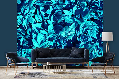 Glücksvilla - Fototapete, selbstklebend (360 x 300 cm BxH) - div. Maße - Vlies-Tapete XXL moderne Wand-Deko - Abstraktes Blattwerk - Fotografie Garten-Pflanzen Blätter Laub Natur von Glücksvilla