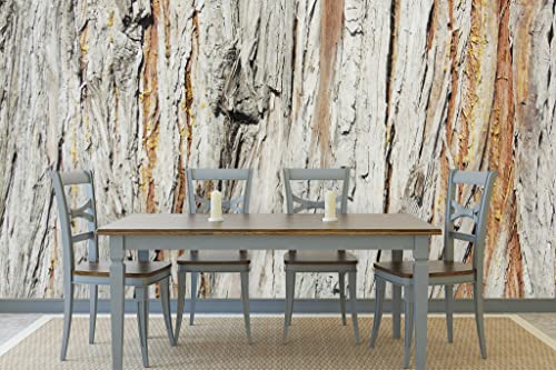 Glücksvilla - Fototapete, selbstklebend (480 x 300 cm (BxH) - div. Maße - Vlies-Tapete XXL Wand-Deko - Holz-Details 3 - Frankreich Deko Natur Baum Holzwand Holz-Optik Fotografie x von Glücksvilla