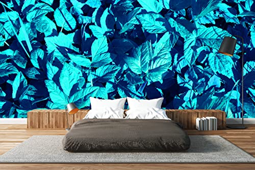 Glücksvilla - Fototapete, selbstklebend (480 x 300 cm BxH) - div. Maße - Vlies-Tapete XXL moderne Wand-Deko - Abstraktes Blattwerk - Fotografie Garten-Pflanzen Blätter Laub Natur von Glücksvilla