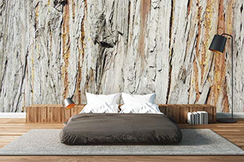 Glücksvilla - Fototapete, selbstklebend (600 x 250 cm (BxH) - div. Maße - Vlies-Tapete XXL Wand-Deko - Holz-Details 3 - Frankreich Deko Natur Baum Holzwand Holz-Optik Fotografie x von Glücksvilla