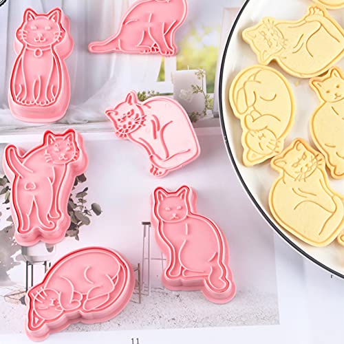 Katze Keksausstecher, 6 PCS Tiere Keksform Cookie Cutter, 3D Plätzchen Ausstecher, Plätzchenform Tiere, Keksform Ausstechformen Ausstecher für Kinder, Verschiedene Form, Keksschneider, Backwerkzeug Katze Keksausstecher, 6 PCS Tiere Keksform Cookie Cutter, 3D Plätzchen Ausstecher, Plätzchenform Tiere, Keksform Ausstechformen Ausstecher für Kinder, Verschiedene Form, Keksschneider, Backwerkzeug von Glücksvogel