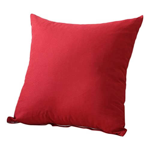 Kissenbezug mit Reißverschluss 40x40 Kissenhülle Kissenbezüge Premium Weich Kopfkissenbezug Baumwolle Atmungsaktiv Dekokissen Sofakissen Couchkissen Dekokissen Zierkissenbezug Wohnzimmer (D, One Size) von Glücksvogel