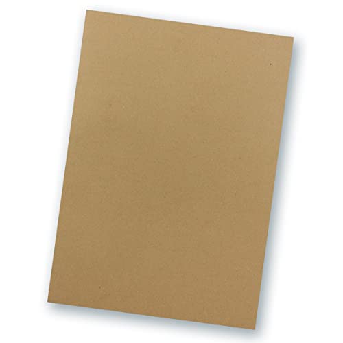 50 Blatt TonKarton DIN A4 - Farbe: Sandbraun Kraftpapier Braun -Ton-Papier 160 g/m² matte Oberfläche - Ton-Zeichen-Papier Bastel-Papier Bastel-Karton - Glüxx-Agent von Glüxx-Agent