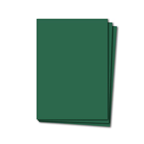 Glüxx Agent 150 Blatt Tonkarton DIN A4 - Dunkelgrün Grün - 240 g/m² Dicker Bastelkarton - 21,0 x 29,7 cm Pappe zum basteln für Fotoalbum Menükarte Bedruckbar DIY kreativ Sein von Glüxx Agent