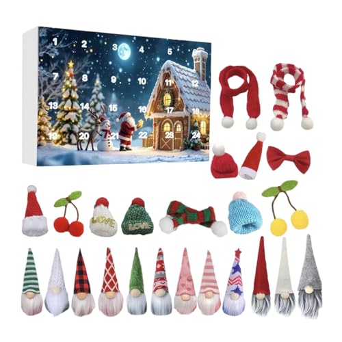 Adventskalender | Countdown-Set Zwerg 24 Tage | Festliches Spielzeug für Party Festival Familienaktivitäten | Kinder Jungen Mädchen Adventskalender | Countdown-Set Zwerg 24 Tage | Festliches Spielzeug für Party Festival Familienaktivitäten | Kinder Jungen Mädchen von Glugahrif