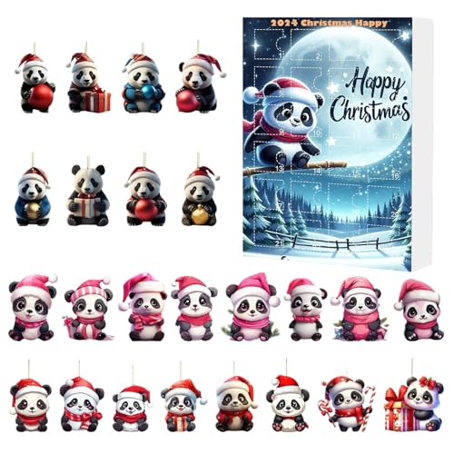 Adventskalender mit Anhängern – Panda Adventskalender mit 24 Anhängern für Weihnachten | niedlich sammelbar 2D flach Souvenir für Jugendliche Studenten Familie Erwachsene Adventskalender mit Anhängern – Panda Adventskalender mit 24 Anhängern für Weihnachten | niedlich sammelbar 2D flach Souvenir für Jugendliche Studenten Familie Erwachsene von Glugahrif