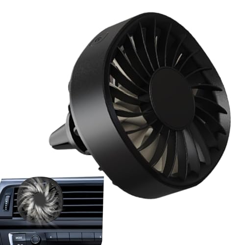 Auto-Clip-Ventilator, Auto-Ventilator für Lüftungsschlitze, automatischer persönlicher Fan | Kühlgerät bei heißem Wetter mit LED-Leuchten für LKWs, 3 Geschwindigkeiten von Glugahrif