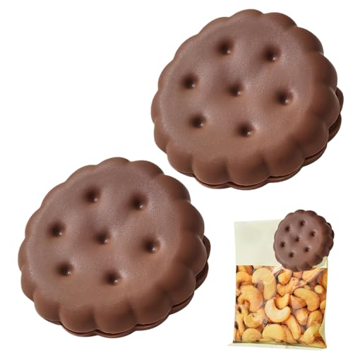 Beutelverschlussclips,2er Set Snacktüten-Clips - Keksförmige Küchenhelfer, Haushaltshelfer Für Erwachsene Kinder Zuhause Reisen Outdoor Nutzung Beutelverschlussclips,2er Set Snacktüten-Clips - Keksförmige Küchenhelfer, Haushaltshelfer Für Erwachsene Kinder Zuhause Reisen Outdoor Nutzung von Glugahrif