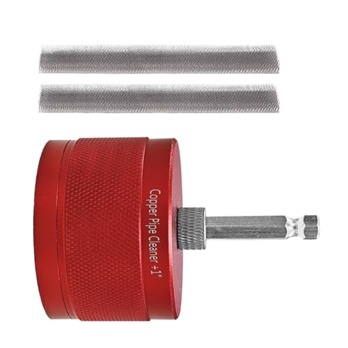 Bohrrohr Reiniger, Kraftbohrer Reinigungs Rostbürste, 1/2", 3/4", 1" Multifunktionaler Kupferrohrreiniger Für Basteln, Sanitär, Industrie, Elektriker, Haushalt, Werkstatt von Glugahrif