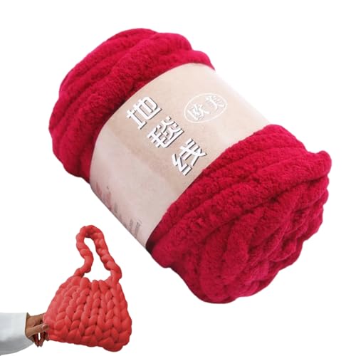 Chenillegarn zum Häkeln | Chenille Häkeldeckengarn | Polyester-Wollknäuel zum Basteln, vielseitig einsetzbar für selbstgemachte Hand- und Deckenschals Chenillegarn zum Häkeln | Chenille Häkeldeckengarn | Polyester-Wollknäuel zum Basteln, vielseitig einsetzbar für selbstgemachte Hand- und Deckenschals von Glugahrif