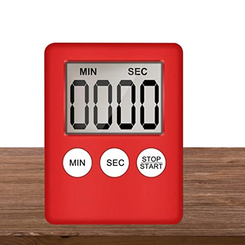 Digitaler Küchentimer, Eieruhren Küchenwecker Kurzzeitwecker Magnetic Back Count Up Countdown Timer Perfect for Students, Cooking,Baking Digitaler Countdown-Timer von Glugahrif
