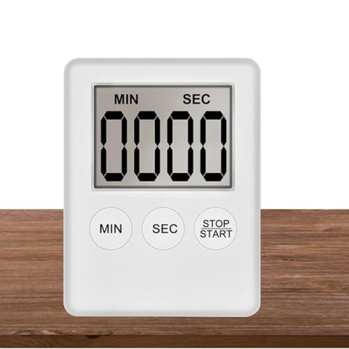 Digitaler Küchentimer, Eieruhren Küchenwecker Kurzzeitwecker Magnetic Back Count Up Countdown Timer Perfect for Students, Cooking,Baking Digitaler Countdown-Timer von Glugahrif