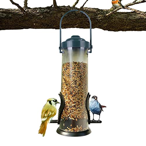 Futtersäule Vogelfuttersilo Mit Räuberschutz, Vogelhaus, Futterhaus Für Vögel, Vogelhäuschen, Transparentrohr Hängend Futterhaus Für Vögel Garden Vogelfutterhaus von Glugahrif