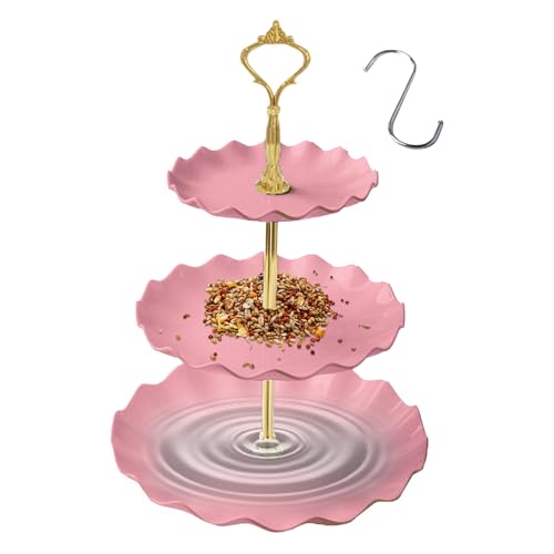 Futterstation für den Außenbereich, Vogeltränke mit 3 Ebenen, mit Schalen | Zubehör für Tiere, Wassertablett für Wellensittiche, , Spatzen Futterstation für den Außenbereich, Vogeltränke mit 3 Ebenen, mit Schalen | Zubehör für Tiere, Wassertablett für Wellensittiche, , Spatzen von Glugahrif