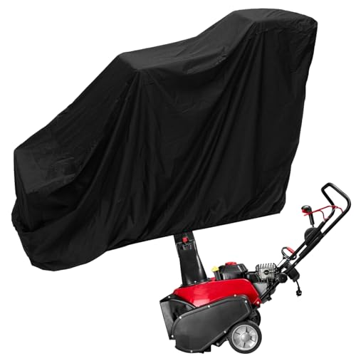 Glugahrif Abdeckung für Schneeräumer, strapazierfähig, 210D-Stoff, Schutz für den Außenbereich, für Schneeschüssel | UV-Schutz, Aufbewahrung für Garten, Garage, Terrasse, Einfahrt, Frühling und Winter von Glugahrif