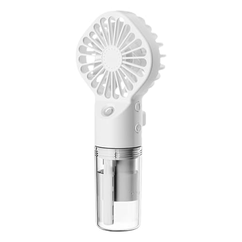 Glugahrif Mini-Ventilator, tragbar, Powerbank, leise, Taschenlampe, kleiner Schreibtisch, Handventilator, 1 x Bedienungsanleitung (evtl. nicht in deutscher Sprache), 1 x Datenkabel von Glugahrif
