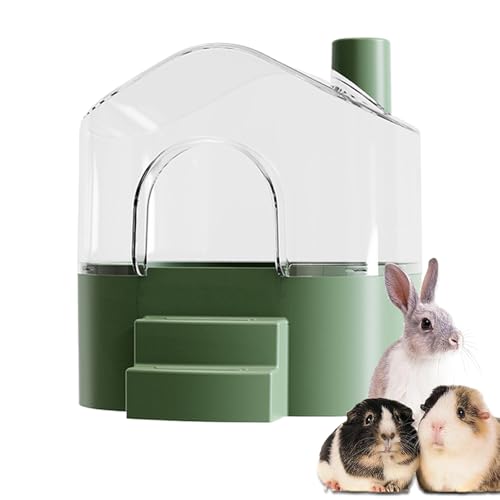 Glugahrif Sandkasten für Hamster | Großer transparenter Behälter für Staubbad – Haus & Habitat Kleintiere Multifunktional Reinigung Spiel Erkundung Versteck Lemming von Glugahrif