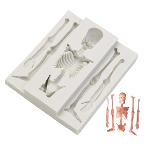 Halloween Schädel Skelett Formen, Halloween Skelett Silikonform, Silikon Kerzenform, Silikon Kerzenform, Backform, Schokoladenformen, Epoxidharz Formen, Weich Halloween Schädel Skelett Formen, Halloween Skelett Silikonform, Silikon Kerzenform, Silikon Kerzenform, Backform, Schokoladenformen, Epoxidharz Formen, Weich von Glugahrif