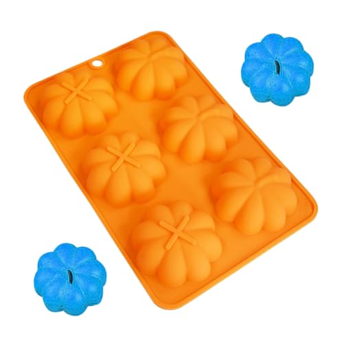 Halloween Silikonform - Spinnennetz Hexenbesen Kürbis Formen,Antihaft Silikon Form für Schokolade Backen Fondant Seife Harz Cupcake Deko Kerze Bastelprojekte von Glugahrif