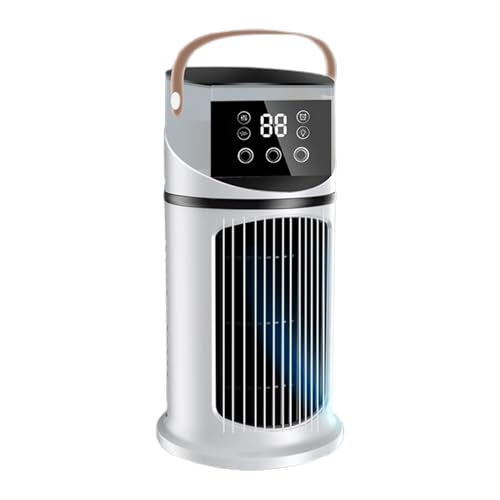 Klimagerät Ventilator,Klimaanlage Ventilator zur Raumkühlung - Mit LED-Beleuchtung, Sprühfunktion & 9 Geschwindigkeitsstufen für Arbeitszimmer, Wohnheim und Schlafzimmer von Glugahrif