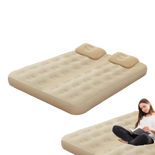 Luftmatratze, Luftbett, Luftbett, Luftbett mit integrierter Pumpe, Camping Pupling Mattress Twin Bett integrierte Pumpe | Faltbares Aufblasbares Schlafpad für Camping zu Hause Gast von Glugahrif