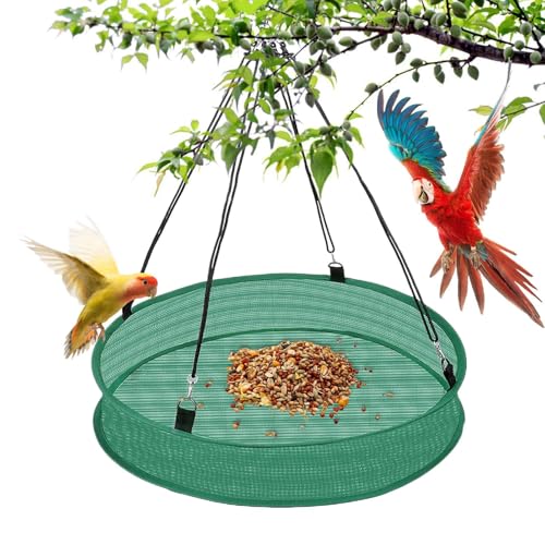 Outdoor Vogelfutterspender | Robustes Vogel Futtertablett Für Draußen | Wetterfeste Gartendeko, Auslaufsicheres Futtergerät Für Meisen Spatzen Stieglitze Finken von Glugahrif