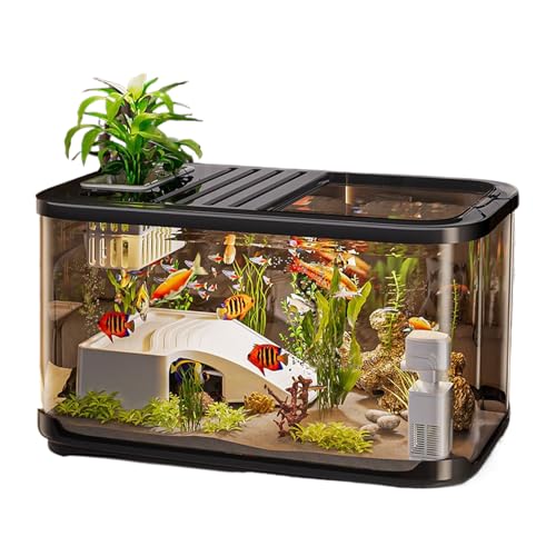 Starter-Set für belüftetes Aquarium | Komplettes Aquarium-Set – Schildkrötenlebensraum mit Treppe für das Leben im Wasser, Süß- und Salzwasser Dekoration Zubehör Starter-Set für belüftetes Aquarium | Komplettes Aquarium-Set – Schildkrötenlebensraum mit Treppe für das Leben im Wasser, Süß- und Salzwasser Dekoration Zubehör von Glugahrif