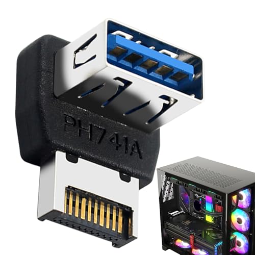 USB Mainboard Adapter | Computer-Motherboard-USB-3.1-zu-Typ-E-Header-Konverter - Steueranschluss für Jugendliche, Mädchen & Teens von Glugahrif