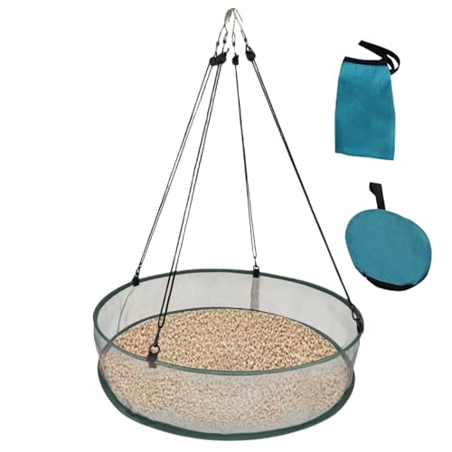 Vogel Futter Fänger Tablett - Vogelfutterstation Auffangschale | Stabiler Vogelfutterring Kolibri Auffangschale Für Balkon Terrasse Garten von Glugahrif