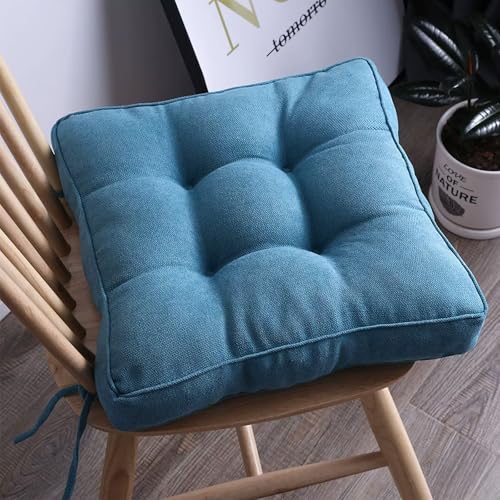 2er Set Stuhlkissen, Bodenkissen 45x45CM mit Bändern, Stuhlauflage für Stuhl für Indoor und Outdoor, Maschinenwaschbar Sitzerhöhung, Fußmatten für Zuhause, Büro, Restaurant, Quadrat, Himmelblau 2er Set Stuhlkissen, Bodenkissen 45x45CM mit Bändern, Stuhlauflage für Stuhl für Indoor und Outdoor, Maschinenwaschbar Sitzerhöhung, Fußmatten für Zuhause, Büro, Restaurant, Quadrat, Himmelblau von Gluhbirnen