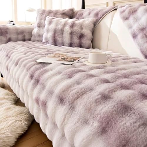 Gluhbirnen Kissenbezug, Weiche Plüsch Sofabezug, Couch überzug, Sofadecken für Sitzfläche, rutschfeste Sofa überzug 1 2 3 4 Sitzer, Flauschiger Kunstpelz Sofa Sitzkissenbezug, Violett, 45 * 45CM Gluhbirnen Kissenbezug, Weiche Plüsch Sofabezug, Couch überzug, Sofadecken für Sitzfläche, rutschfeste Sofa überzug 1 2 3 4 Sitzer, Flauschiger Kunstpelz Sofa Sitzkissenbezug, Violett, 45 * 45CM von Gluhbirnen