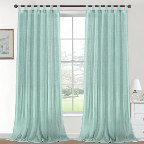 Gluhbirnen Outdoor Vorhang Wasserdicht, Balkon Gardinen, Outdoor Vorhänge, Vorhang Balkon, Gardinen mit Ösen, Terrasse Vorhänge, Grau, 274 * 132CM, 2er Set von Gluhbirnen