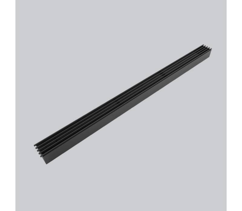 Glutnest Lüftungsgitter Luftgitter Open Air 10-SubSteel Small, 1.000 x 60 mm, schwarz von Glutnest