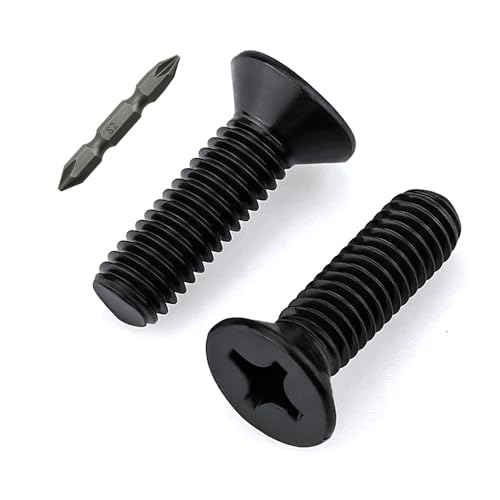 50 Stück M6-1,0 x 10 mm Kreuzschlitz-Flachkopf-Maschinenschrauben, 304 Edelstahl 18/8, inkl. Bit. Glvaner 50 Stück M6-1,0 x 10 mm Kreuzschlitz-Flachkopf-Maschinenschrauben, 304 Edelstahl 18/8, inkl. Bit. Glvaner von Glvaner