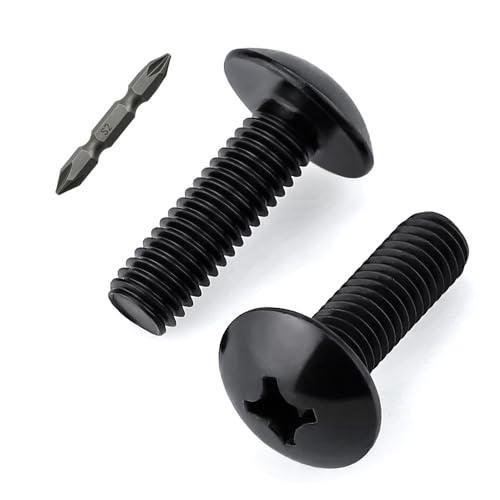 Kreuzschlitz-Maschinenschrauben, M4-0,7 x 12 mm, 304 Edelstahl 18/8, inkl. Bit, 100 Stück Glvaner von Glvaner