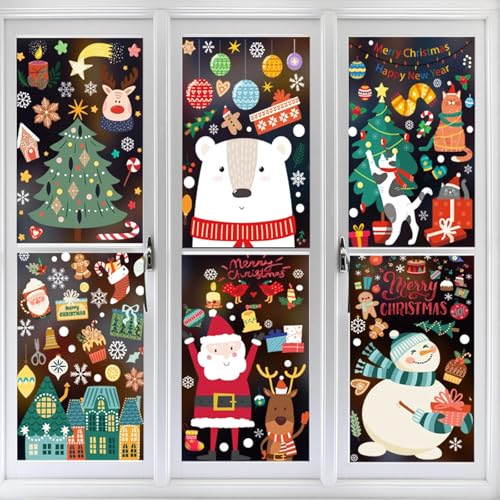 Glvomazty 9 Stück Fensterbilder Weihnachten Selbstklebend, Weihnachtsfenster Deko Weihnachts Fensterbilder Fensterbilder Kinder für Winter Fensterdeko Weihnachten Deko Glvomazty 9 Stück Fensterbilder Weihnachten Selbstklebend, Weihnachtsfenster Deko Weihnachts Fensterbilder Fensterbilder Kinder für Winter Fensterdeko Weihnachten Deko von Glvomazty