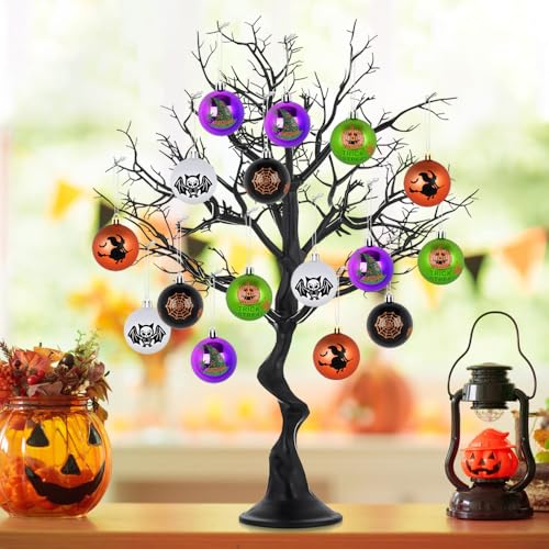GmeDhc Halloween Kugeln, 16 Stück 6CM Halloween Baum Deko, Baumkugeln Kugeln Ornamente GmeDhc Halloween Kugeln, 16 Stück 6CM Halloween Baum Deko, Baumkugeln Kugeln Ornamente von GmeDhc