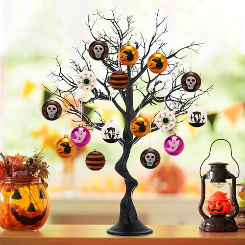 GmeDhc Halloween Kugeln, 16 Stück 6CM Halloween Baum Deko, Baumkugeln Kugeln Ornamente GmeDhc Halloween Kugeln, 16 Stück 6CM Halloween Baum Deko, Baumkugeln Kugeln Ornamente von GmeDhc