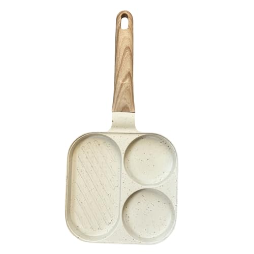 3-in-1-Frühstücksbratenpfanne-Multi-Sektion Nicht-Stick-Pfanne | Medizinische Steinaluminiumpfanne mit hitzebeständigem Griff | Induktionsgas -Elektrogrill für Eier Pfannkuchen Specksteak kompatibel 3-in-1-Frühstücksbratenpfanne-Multi-Sektion Nicht-Stick-Pfanne | Medizinische Steinaluminiumpfanne mit hitzebeständigem Griff | Induktionsgas -Elektrogrill für Eier Pfannkuchen Specksteak kompatibel von Gmokluytw