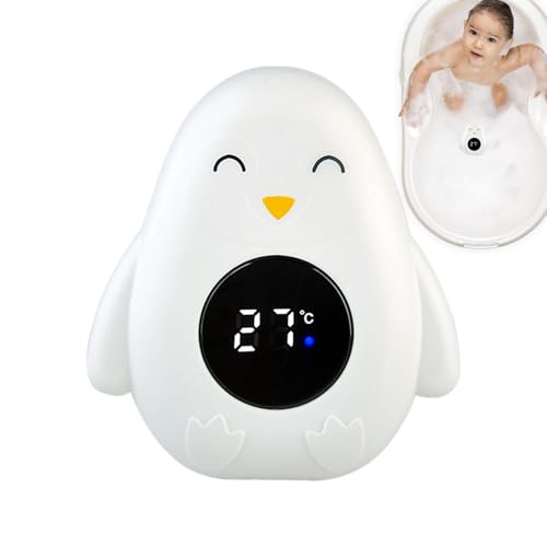 Badethermometer – Baby LED Wasserthermometer 0-6 Jahre | Schwimmender Pinguin Spielzeug & Temperaturprüfer | Gut Ablesbares Display, Sicher Und Leicht Für Angenehme Badezeit von Gmokluytw