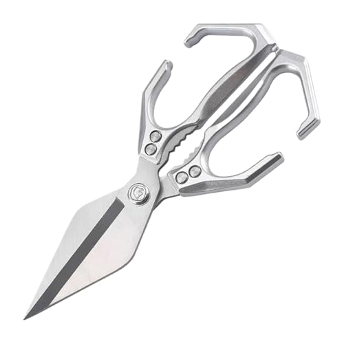 Ciseaux De Cuisine Multifonction – Ciseaux 2 En 1 Avec Casse-Noix Pour Poulet, Canard, Poisson Et Légumes | Accessoire Durable En Acier Inoxydable Pour Cuisine, Barbecue, Camping Et Activités Extérieu von Gmokluytw