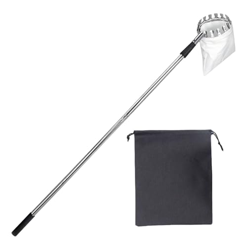 Fruchtpflücker Stange – 160cm Edelstahl Verstellbarer Greifer | Rostfrei Garten Ernte Werkzeug | Ausziehbare Greifstange Für Bauernhof Zuhause Outdoor | Langlebige Steckstange Mit Stofftasc Fruchtpflücker Stange – 160cm Edelstahl Verstellbarer Greifer | Rostfrei Garten Ernte Werkzeug | Ausziehbare Greifstange Für Bauernhof Zuhause Outdoor | Langlebige Steckstange Mit Stofftasc von Gmokluytw