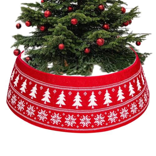 Gmokluytw Christbaumständer-Abdeckung,Verstellbarer Gestrickter Christbaumständer-Untersetzer - Ästhetische Deko Für Wohnheim Mietwohnung Hotel Garten Wohnung Restaurant von Gmokluytw