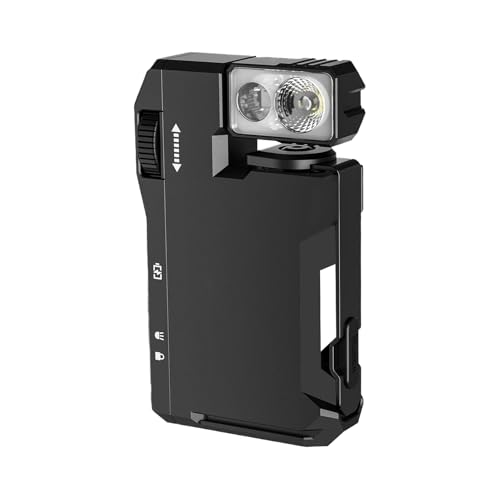 Gmokluytw Flat Pocket Torch wiederaufladbar | Ultra Thin Mini Torch mit Clips und Magneten | Beleuchtungsart | Wasserdicht für Camping, Notfälle, Reisen und tägliche Verwendung von Gmokluytw