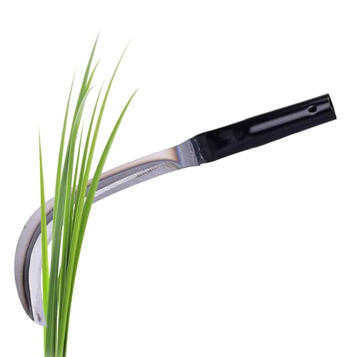 Gmokluytw Garten Sichel,Gartensichel Unkrautstecher | Robustes Schneidwerkzeug Für Unkraut Pflanzen Gartenarbeit Busch Wald Farm Trail Outdoor von Gmokluytw